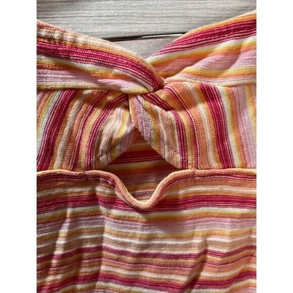 T by Talbots Twist Back TEE - TOULON Stripe Small - Picture 6 of 9